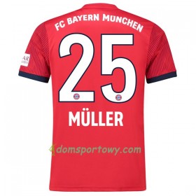 Koszulka Bayern Monachium Muller 25 Domowe Koszulki Piłkarskie 2018-2019 Krótki Rękaw
